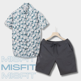 Set đồ nam đi biển du lịch MISFIT gồm áo sơ mi cổ vest và quần kaki mềm mịn lưng thun HOATIETNHU
