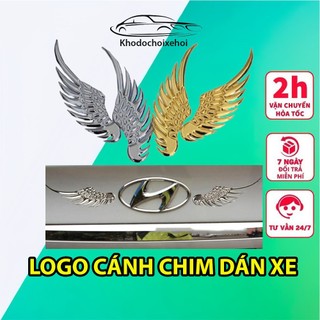 Logo Cánh Chim Kim Loại 3D Dán Nắp Capo Ô Tô