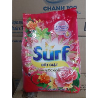 Bột Giặt Surf Hương Xả Vải 2kg,Bột giặt Surf ngát hương xuân gói 2kg màu hồng