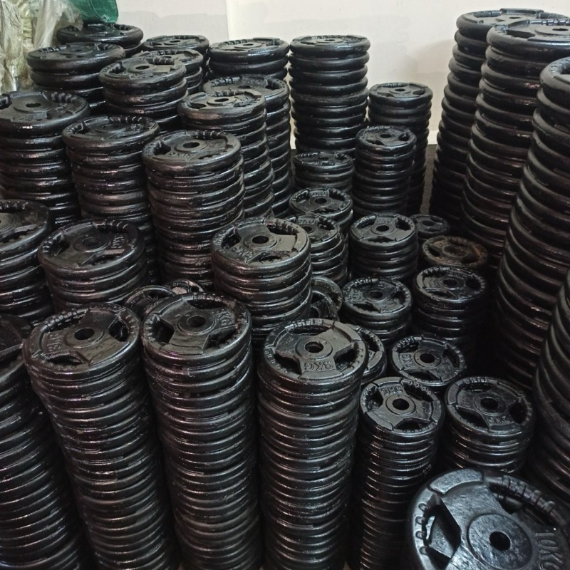 Bánh tạ gang đúc 2kg, phù hợp với đòn tay phi 25-27mm