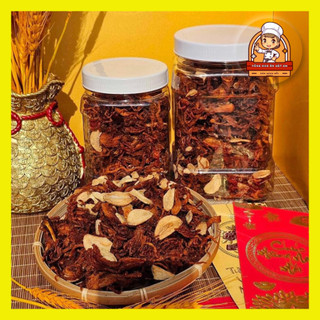 Khô Heo Cháy Tỏi Hũ Vuông 500g Cay Mặn Đậm Đà Ăn Vặt Thích Mê - Khô Lợn An Toàn Vệ Sinh - Thịt Lợn Khô Đam Mê Ăn Vặt
