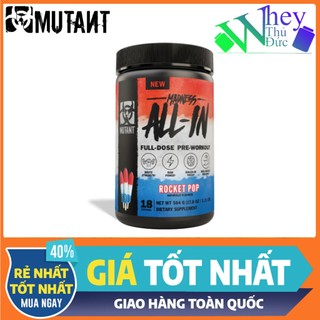 Tăng sức mạnh madness all in mutant 504g 18 lần dùng vị rocket pop - pre workout cao cấp