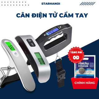 Cân cầm tay điện tử hành lý Starhanoi 50kg cao cấp thế hệ mới TẶNG kèm pin – Cân treo điện tử mini chính hãng Quy Nhơn