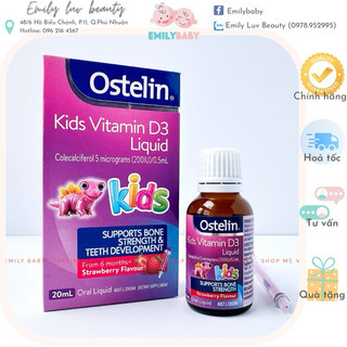 Vitamin D3 Ostelin 20ml cho trẻ từ 6m+
