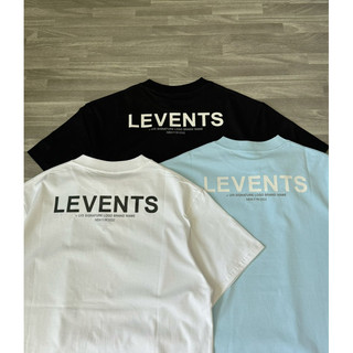 Áo Thun Le.vents  Logo XL Thêu Chữ Thập Ba Màu Đen / Trắng / Xanh (newtag bọc)