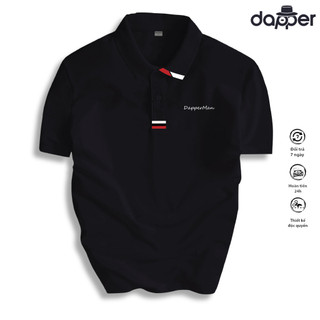 Áo Polo Nam Tay Ngắn DAPPER 06 chất cotton Cá Sấu thoáng khí BASIC Nam Tính, Sang Trọng-RT26