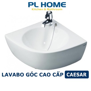 Chậu rửa lavabo góc caesar l2014 treo tường