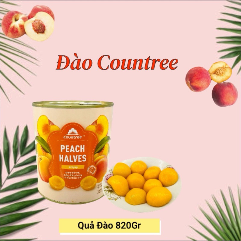 Đào Lon Đào Ngâm Countree - 820g
