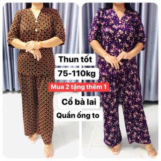 Bigsize đồ bộ thun TỐT - tặng bà tặng mẹ