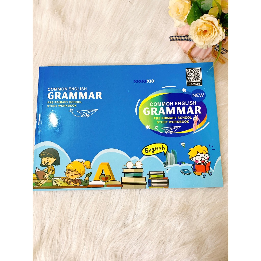Sách - Common english  grammar pre primary school study workbook ( in gộp 2 trang vào 1)