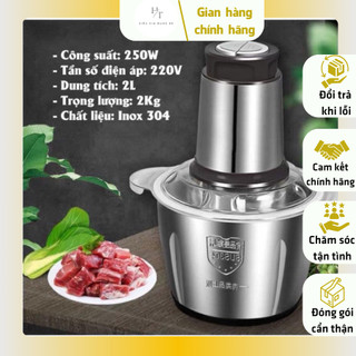  🔝BẢO HÀNH 1 ĐỔI 1🔝 MÁY XAY THỊT MÁY XAY ĐA NĂNG - CÔNG SUỐT 250W - INOX 4 LƯỠI SIÊU BỀN🍖 