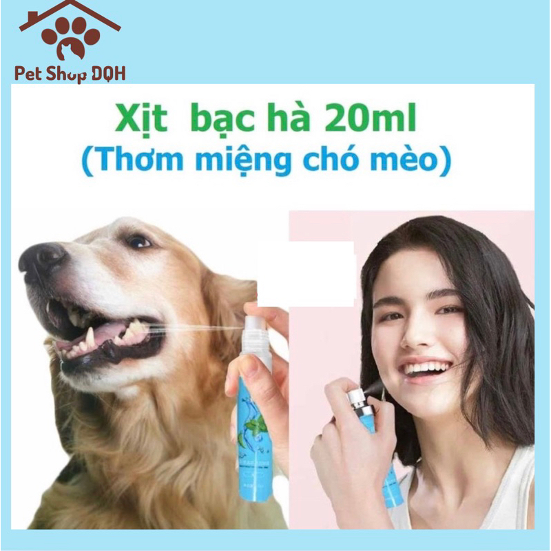 Xịt thơm miệng chó mèo an toàn