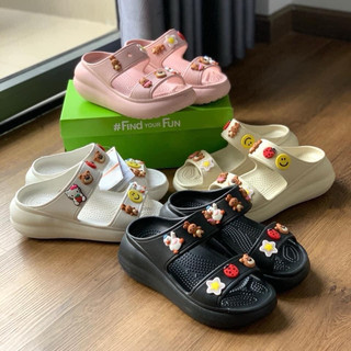 Dép quai ngang crocs classic crush cho nữ