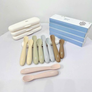  TGM Set 2 Thìa Muỗng Silicon Cao Cấp Kèm Hộp Giúp Bé Ăn Dặm Nội Địa Hàn Chính Hãng Nhiều Mẫu 