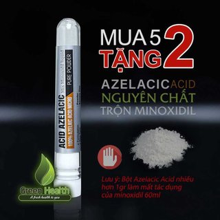 Bột Azelaic Acid pha vào Minoxidil giúp ngăn nhờn và giảm rụng tóc hiệu quả
