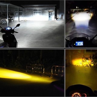 Đèn Pha Led Xe Máy H4 Bi Cầu Wave Vision Sirius Exciter