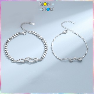 Vòng tay đôi tình yêu nam nữ HOA HỒNG 🌹🌹, Vòng cặp đôi Bloni Store ý nghĩa dành cho couple