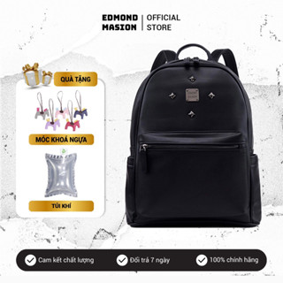 Balo EDMOND MASION Classic tặng móc khoá ngựa da cao cấp đi học size L MONOGRAM