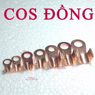 Cos đồng bóp dây điện loại 10A (nhiều lựa chọn)