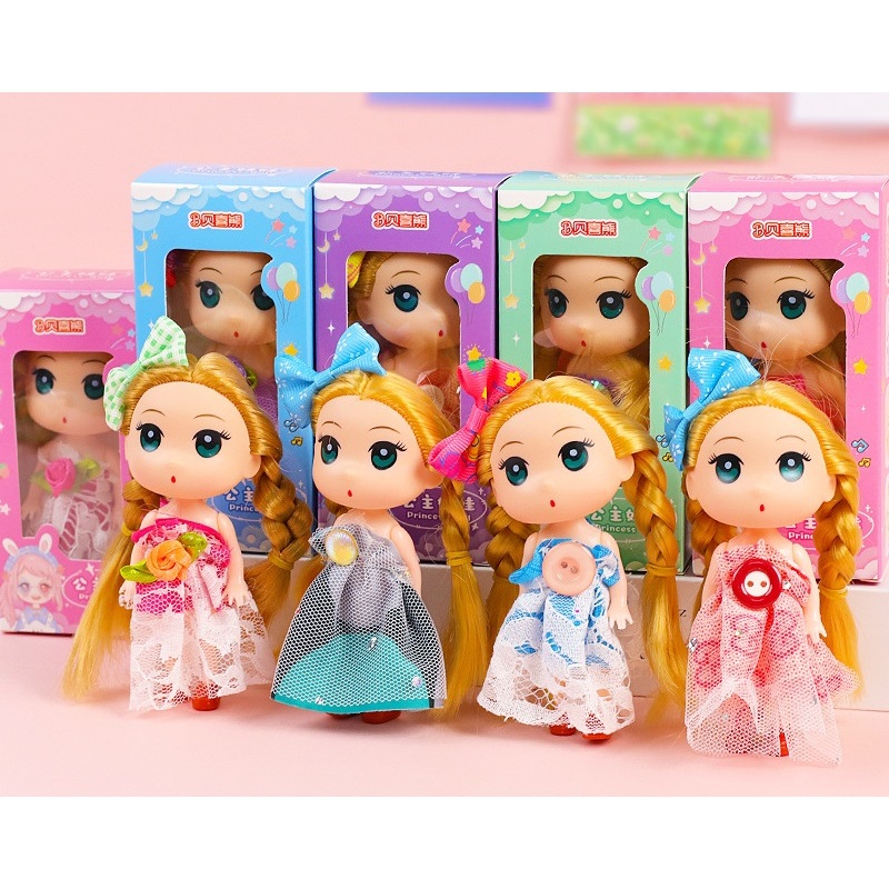 Đồ chơi búp bê công chúa barbie 12 cm siêu đáng yêu - món quà nhỏ cho bé gái