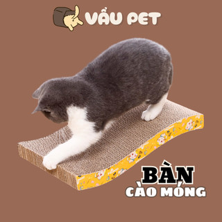 Bàn Cào Móng Cho Mèo Carton - Đồ cào móng mèo Vẩu Pet Shop