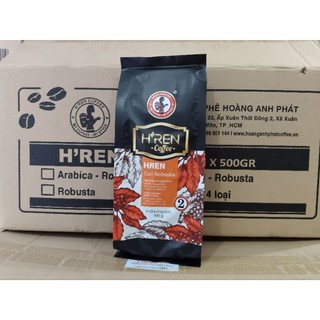Cà phê bột h'ren culi - robusta 500gr - cà phê rang xay buôn mê thuột chính hãng thơm ngon