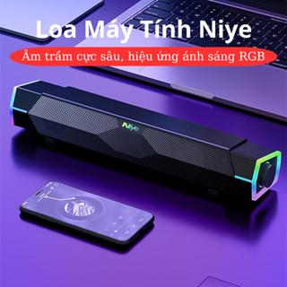 Loa Máy Tính NIYE - Âm Thanh Trầm Sâu, Loa Máy Tính Để Bàn, Loa Chơi Game, Kết Nối Có Dây