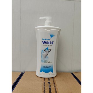 Sữa tắm Witchi chai 1200g tinh chất sữa dê