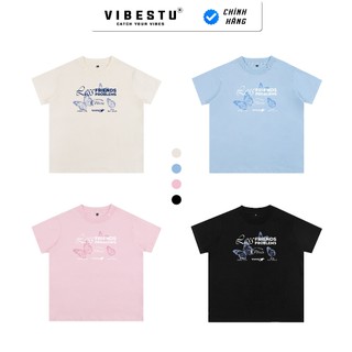 Áo Thun Baby Tee VIBESTU " Friends Problems ", Áo Thun Nữ Local Brand 250Gsm 100% Cotton