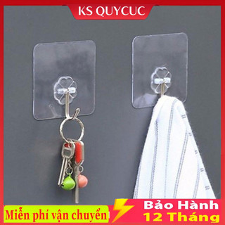 Móc dán tường treo đồ trong suốt - móc dính cường lực siêu dính đa năng