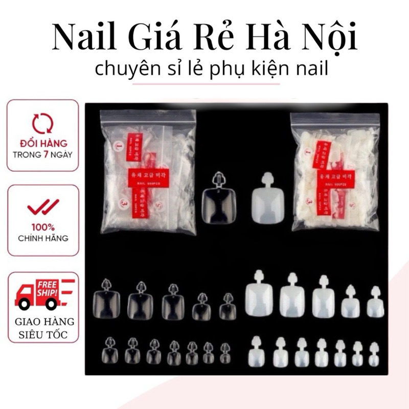 Móng Chân HSM Gói đủ size bịch 500pcs