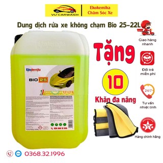 Dung dịch rửa xe ô tô, xe máy - nước rửa xe không chạm bio 25 - 22l