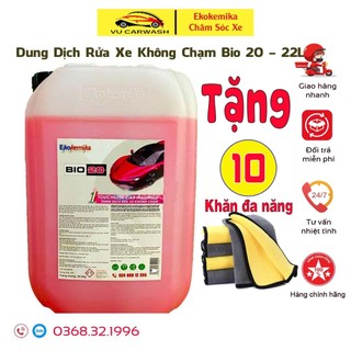 Dung dịch rửa xe không chạm - Nước rửa xe ô tô,xe máy không chạm Ekokemika Bio 20 - 22L