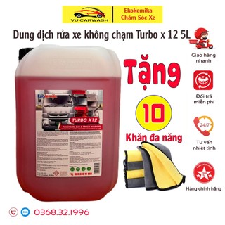 Dung dịch rửa xe không chạm - Nước rửa xe không chạm ô tô , xe máy Turbo X12 - Ekokemika 22L