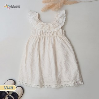 Váy trẻ em Xinh House Day Trắng Kem Cho Bé Gái