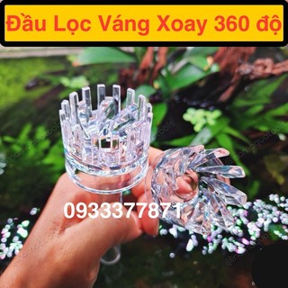 Đầu lọc váng xoay 360 độ | Lọc hút váng Acrylic xoay | Đầu mica skimmer bể cá thủy sinh