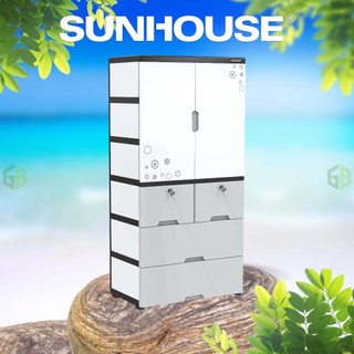 Tủ nhựa 2 cánh 4 ngăn happy family sunhouse ks-ca1400f4