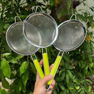 Rây lọc bột cháo cán xanh cho bé - hàng dầy dặn size 12cm