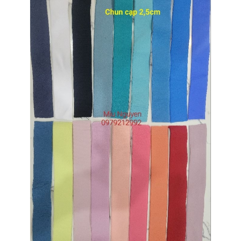 Chun cạp bản 2,5cm (cuộn 3m)