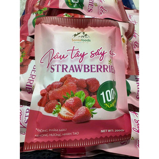 Dây Tây sấy Dẻo - 200 gam Dâu chọn ngon nhất sơn La công nghệ sấy đồi lưu