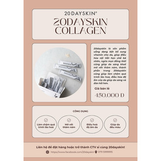 COLLAGEN ĐẸP DA 20DAYSKIN