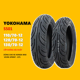 Vỏ lốp xe máy yokohama 110/70-12 120/70-12 130/70-12 tl s501
