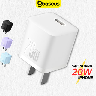 Củ sạc nhanh 20W Baseus GaN5 Fast Charger Công nghệ chống quá tải nhiệt cho iP 11 12 13 14 promax