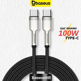 Cáp sạc nhanh 100W Baseus dây Type-C to Type-C siêu bền dùng cho samsung xiaomi laptop macbook