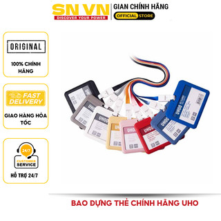 Bao đựng bảo vệ thẻ nhân viên Uhoo ( kèm dây đeo ). Nhiều màu sắc kiểu dáng sang trọng