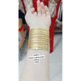 Ximen đồng vuông khía bản mỏng khoá lưỡi gà
