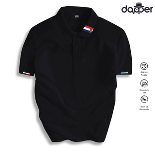 Áo Thun Polo Nam Basic DAPPER 07 Cổ Bẻ POLY Cá Sấu in hình thiết kế, kiểu dáng hiện đại hottrend-RT28