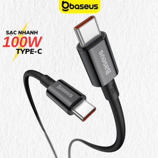 Cáp sạc nhanh Baseus 100W Type C to Type C Silicon siêu bền cho Samsung xiaomi oppo Macbook