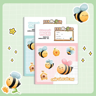 Combo 5 Vở 4 ô ly MORI 80 trang Hải Tiến 2050 - Giấy định lượng 100gsm