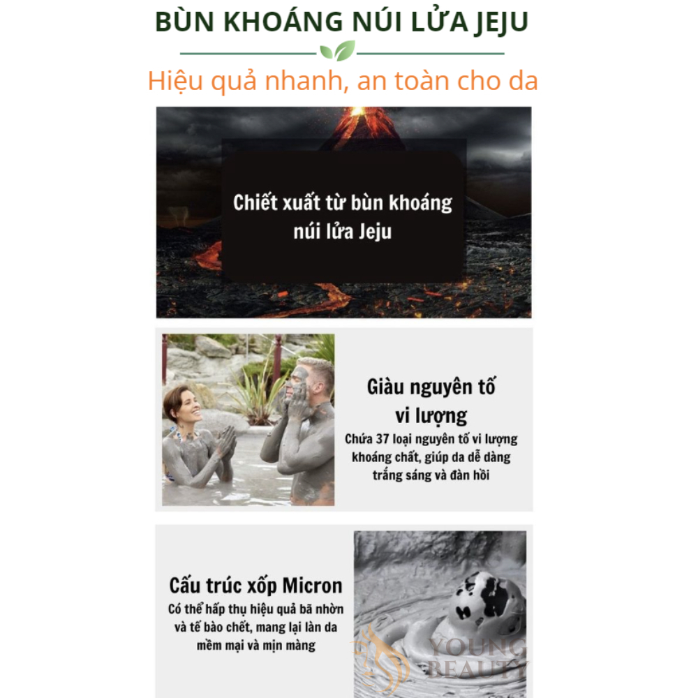 Sữa tắm bùn núi lửa LIFUSHA tắm trắng da toàn thân, loại bỏ thâm sạm, tẩy tế bào chết 250ml